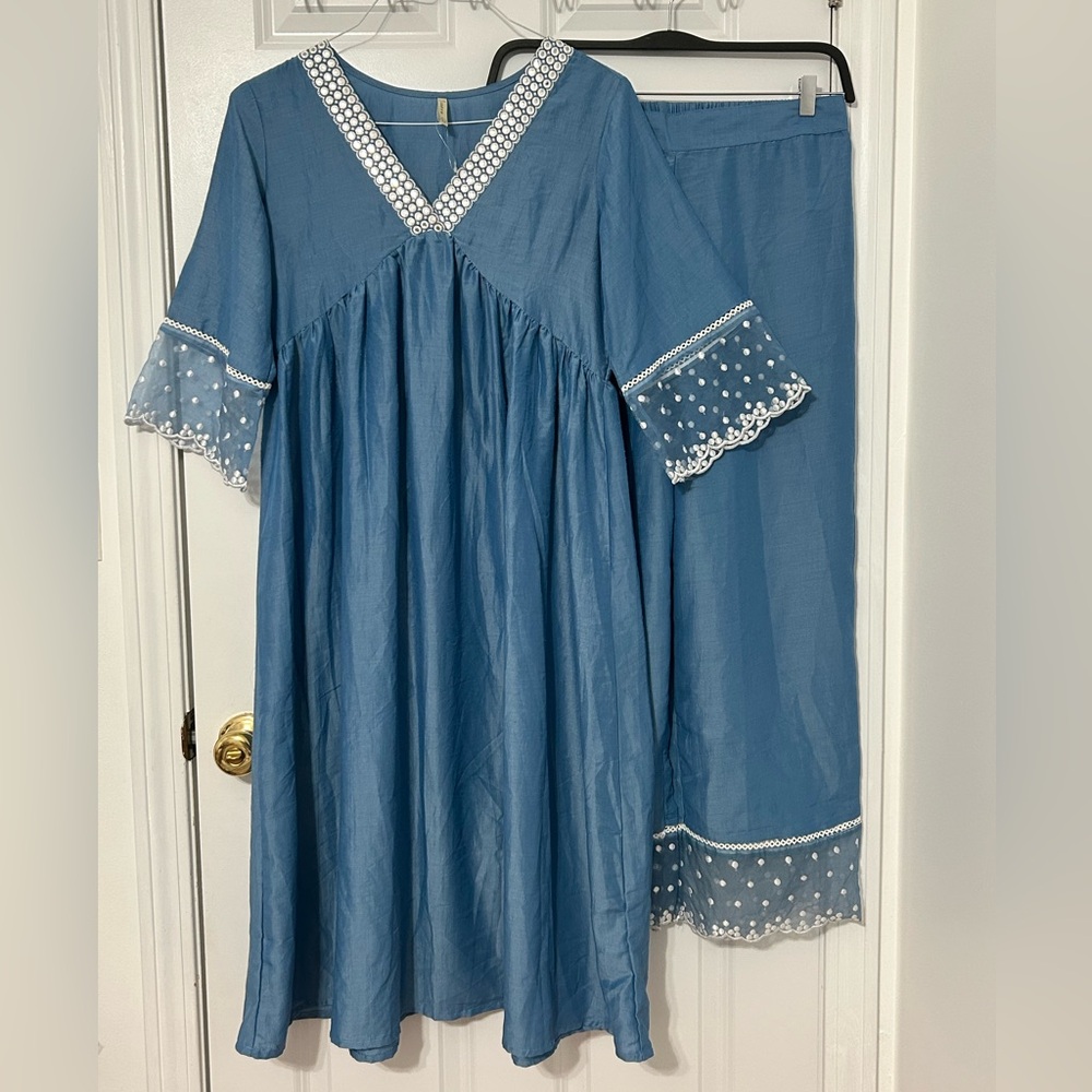 Fiorra 2 piece stitched suit Indian / Pakistani.